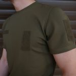 Футболка з велкро панелями хакі Kiborg - Зображення 7