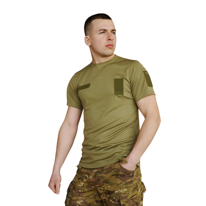 Футболка олива CoolMax - Зображення 2