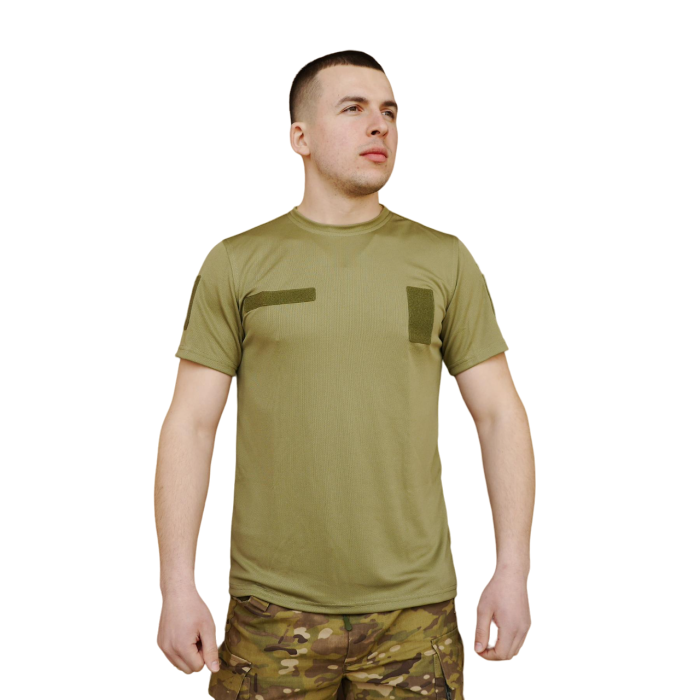 Футболка олива CoolMax - Зображення 3