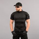 Футболка UBACS тактична "ANTITERROR II" BLACK (CoolPass + Трикотаж) - Зображення 7