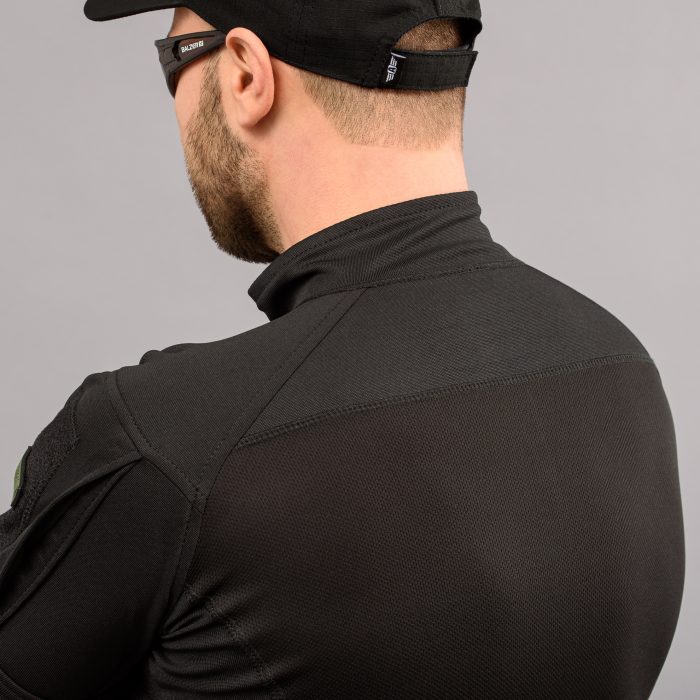 Футболка UBACS тактична "ANTITERROR II" BLACK (CoolPass + Трикотаж) - Зображення 6