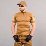 Футболка UBACS тактична "ANTITERROR II" COYOTE (CoolPass + Трикотаж) - Зображення 7