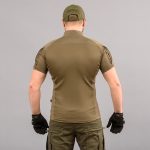 Футболка UBACS тактична "ANTITERROR II" OLIVE (CoolPass + Трикотаж) - Зображення 3