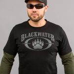 Футболка з рукавами "BLACK WATER" BLACK & OLIVE (Трикотаж) - Зображення 4