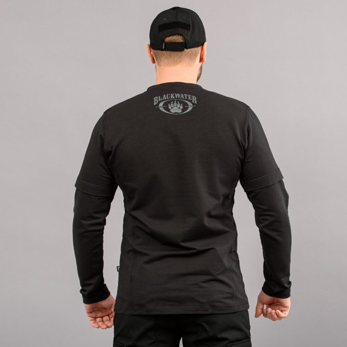 Футболка з рукавами "BLACK WATER" BLACK (Трикотаж) - Зображення 3