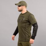 Футболка з рукавами "BLACK WATER" OLIVE (Трикотаж) - Зображення 2