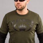 Футболка з рукавами "BLACK WATER" OLIVE (Трикотаж) - Зображення 5