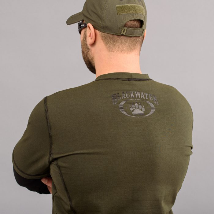 Футболка з рукавами "BLACK WATER" OLIVE (Трикотаж) - Зображення 7