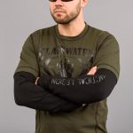 Футболка з рукавами "BLACK WATER" OLIVE (Трикотаж) - Зображення 6