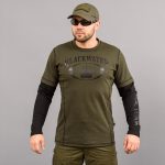 Футболка з рукавами "BLACK WATER" OLIVE (Трикотаж)