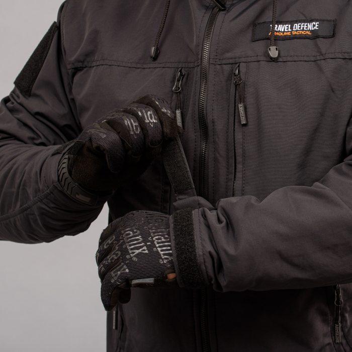 Комплект мілітарі "TRAVEL DEFENCE" 2 в 1 BLACK (Таслан + Мікрофліс) - Зображення 7