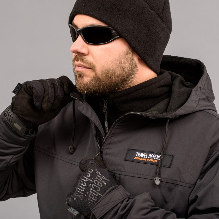 Комплект мілітарі "TRAVEL DEFENCE" 2 в 1 BLACK (Таслан + Мікрофліс) - Зображення 4