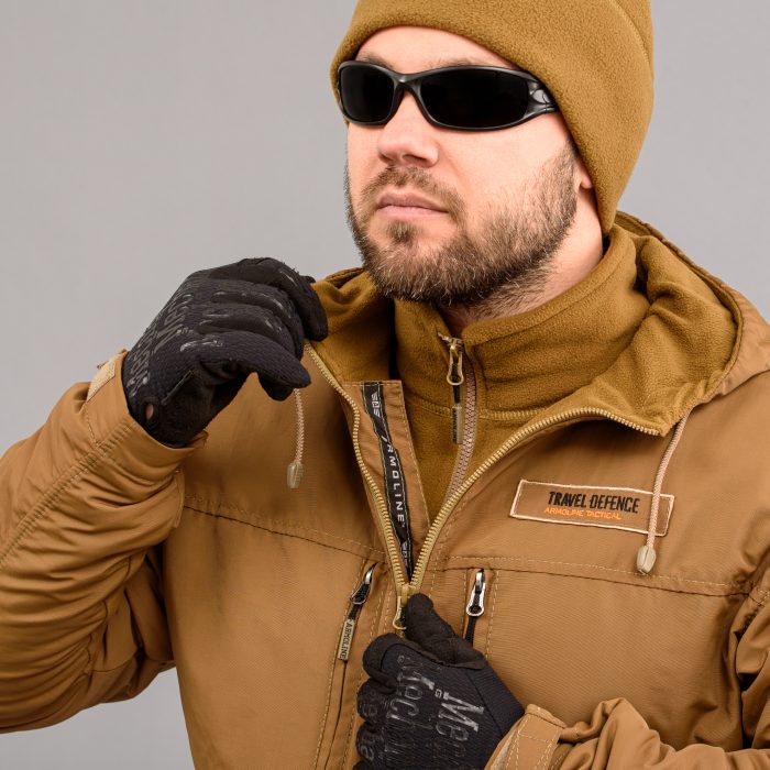 Комплект мілітарі "TRAVEL DEFENCE" 2 в 1 COYOTE (Таслан + Мікрофліс) - Зображення 8