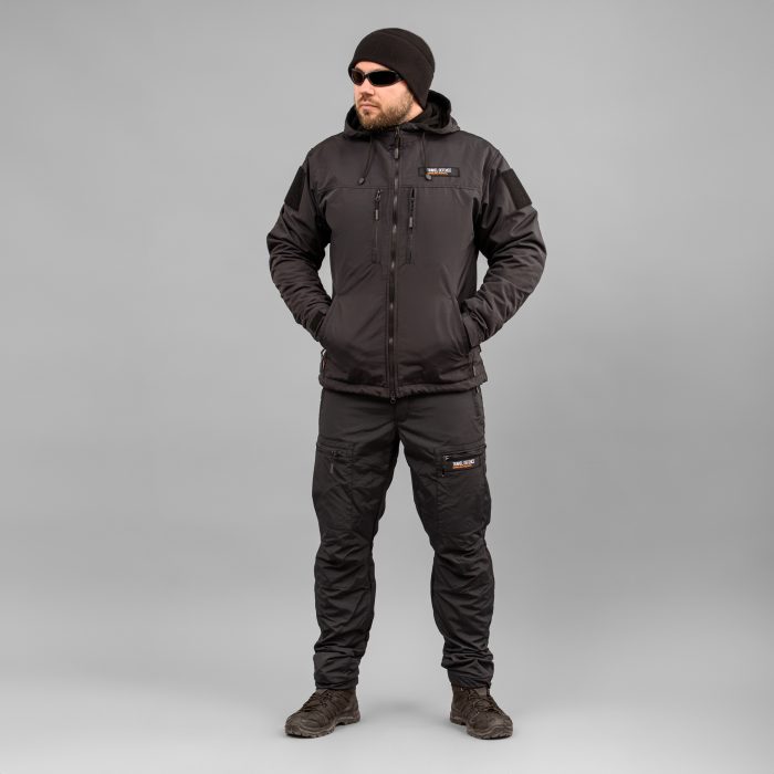 Комплект мілітарі "TRAVEL DEFENCE" 3 в 1 BLACK (Таслан + Мікрофліс) - Зображення 2