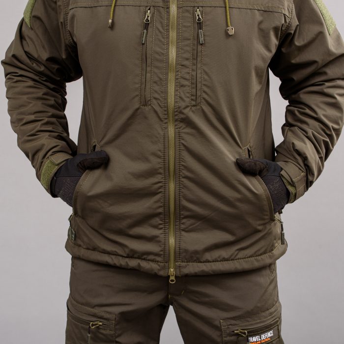 Комплект мілітарі "TRAVEL DEFENCE" 3 в 1 DARK OLIVE (Таслан + Мікрофліс) - Зображення 8