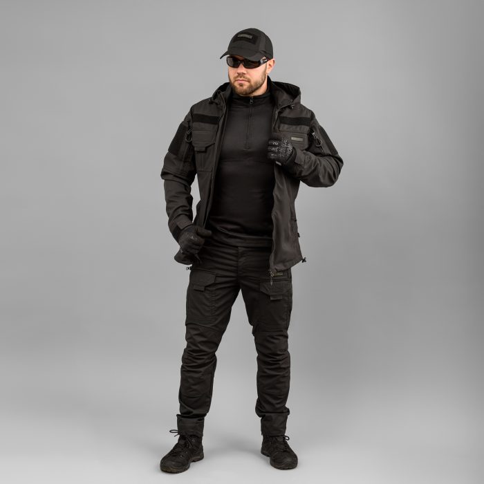 Комплект тактичний "ANTITERROR II" BLACK (Мембрана + Rip-Stop Стрейч) - Зображення 18