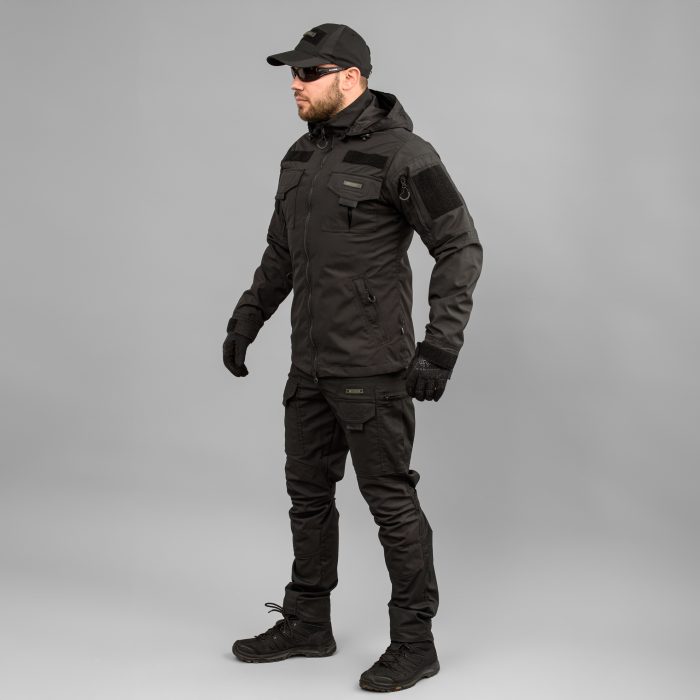 Комплект тактичний "ANTITERROR II" BLACK (Мембрана + Rip-Stop Стрейч) - Зображення 2