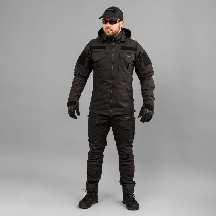 Комплект тактичний "ANTITERROR II" BLACK (Мембрана + Rip-Stop Стрейч) - Зображення 1