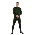 Комплект термобілизни на флісі олива - Зображення 2