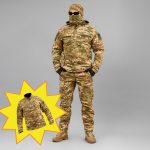 Комплект "TRAVEL DEFENCE" 3 в 1 АНОРАК MULTICAM (Таслан + Мікрофліс)