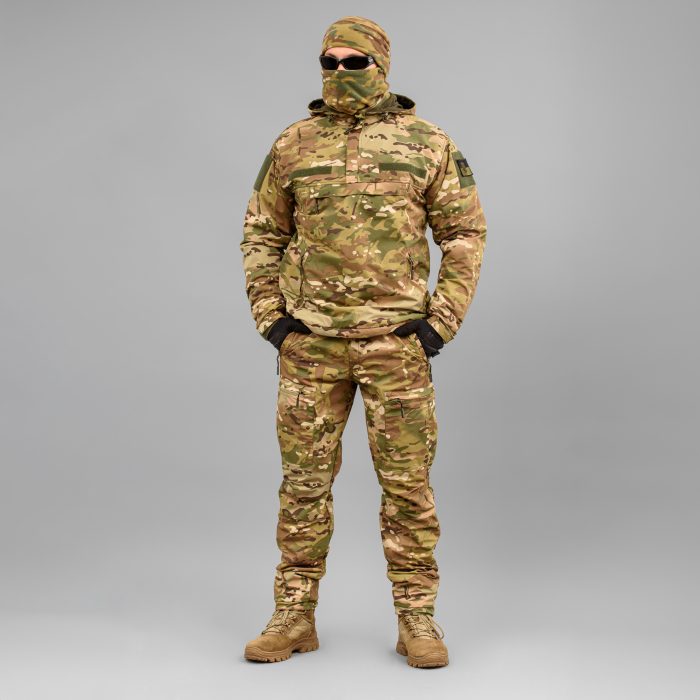 Комплект "TRAVEL DEFENCE" 3 в 1 АНОРАК MULTICAM (Таслан + Мікрофліс) - Зображення 2