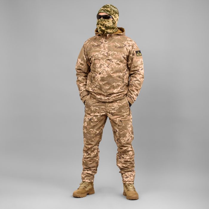 Комплект "TRAVEL DEFENCE" 3 в 1 АНОРАК УКРПІКСЕЛЬ ММ14 (Таслан + Мікрофліс) - Зображення 2