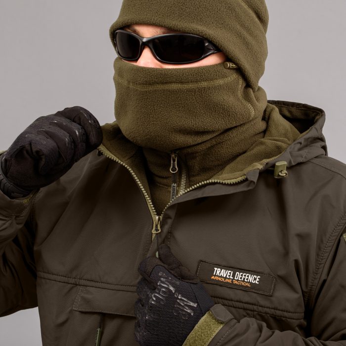 Комплект "TRAVEL DEFENCE" АНОРАК DARK OLIVE 2 в 1 (Таслан + Мікрофліс) - Зображення 3