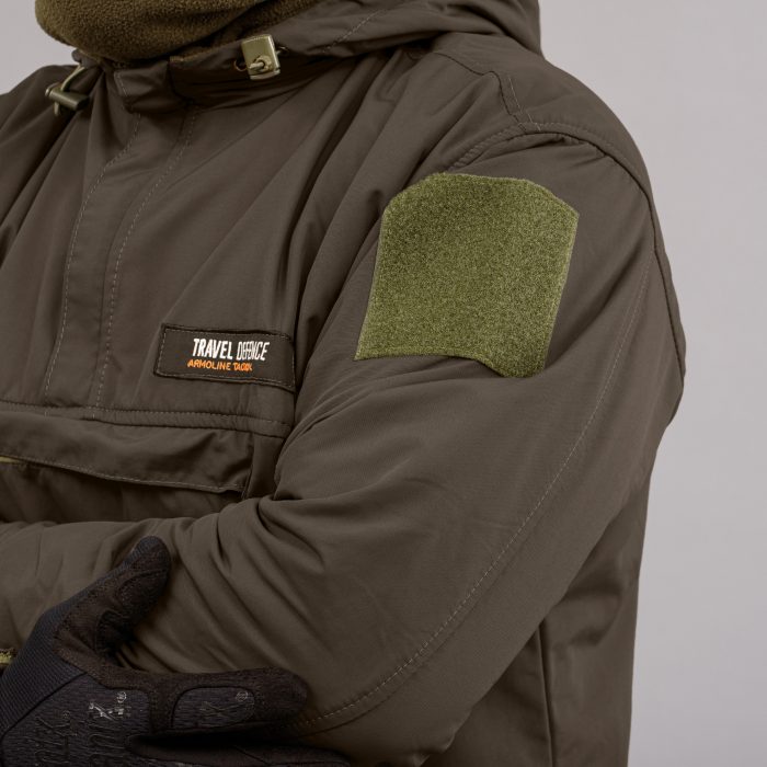 Комплект "TRAVEL DEFENCE" АНОРАК DARK OLIVE 2 в 1 (Таслан + Мікрофліс) - Зображення 5