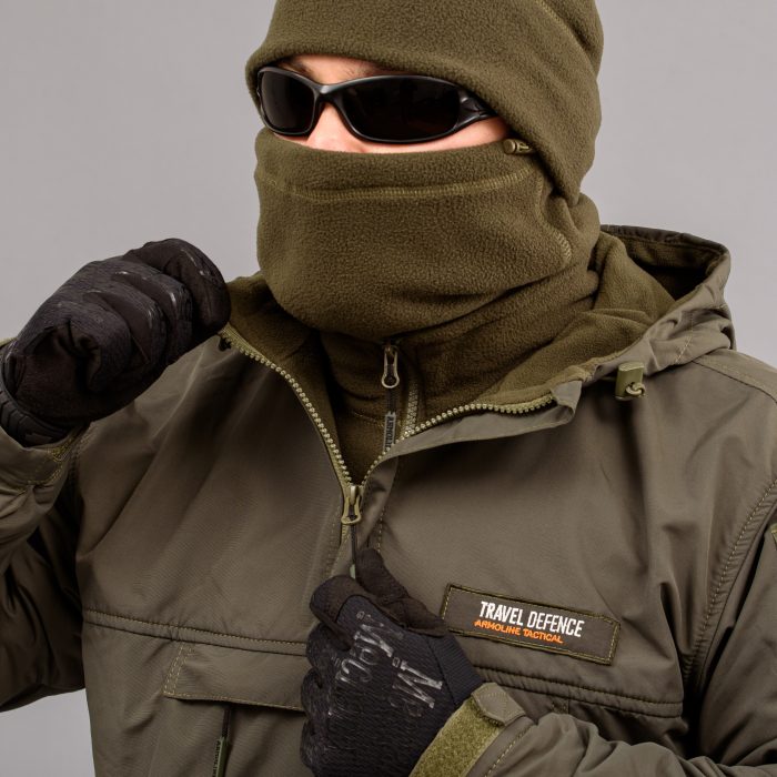 Комплект "TRAVEL DEFENCE" АНОРАК OLIVE 2 в 1 (Таслан + Мікрофліс) - Зображення 3