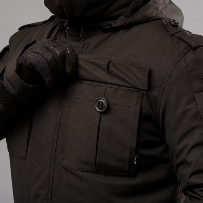 Комплект зимовий ВВЗ "RAPTOR-III" BLACK (Мембрана + Синтепон + Фліс) - Зображення 6