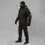 Комплект зимовий ВВЗ "RAPTOR-III" BLACK (Мембрана + Синтепон + Фліс) - Зображення 2