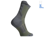Компресійні літні шкарпетки сіро-зелені "ShortDry PRO" - Зображення 3