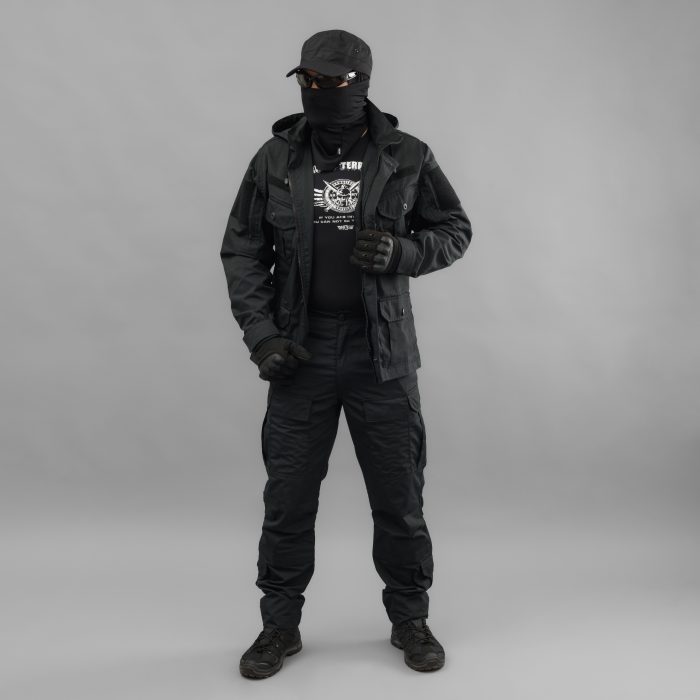 Костюм польовий "CRUSADER" BLACK (Rip-Stop) - Зображення 17
