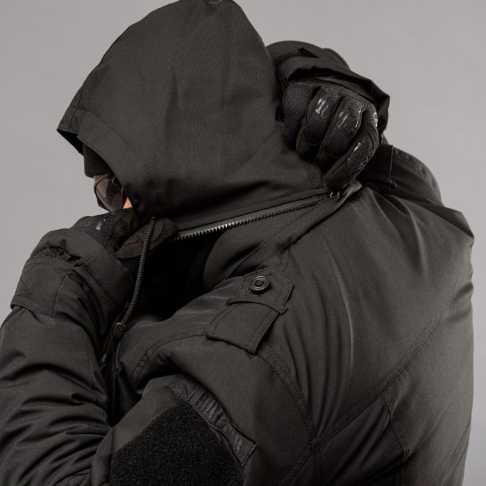 Куртка бушлат зимова "RAPTOR-3" ВВЗ BLACK (Мембрана + Синтепон + Фліс) - Зображення 12