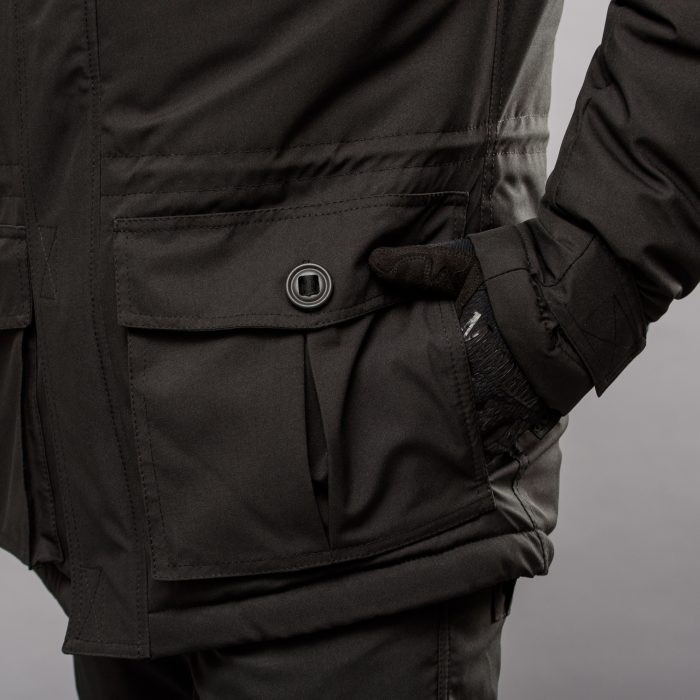 Куртка бушлат зимова "RAPTOR-3" ВВЗ BLACK (Мембрана + Синтепон + Фліс) - Зображення 8