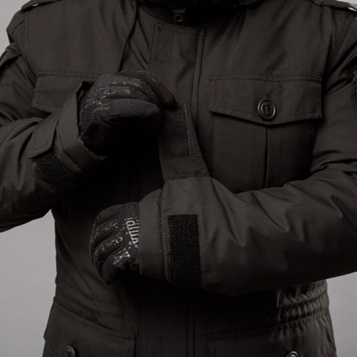 Куртка бушлат зимова "RAPTOR-3" ВВЗ BLACK (Мембрана + Синтепон + Фліс) - Зображення 7