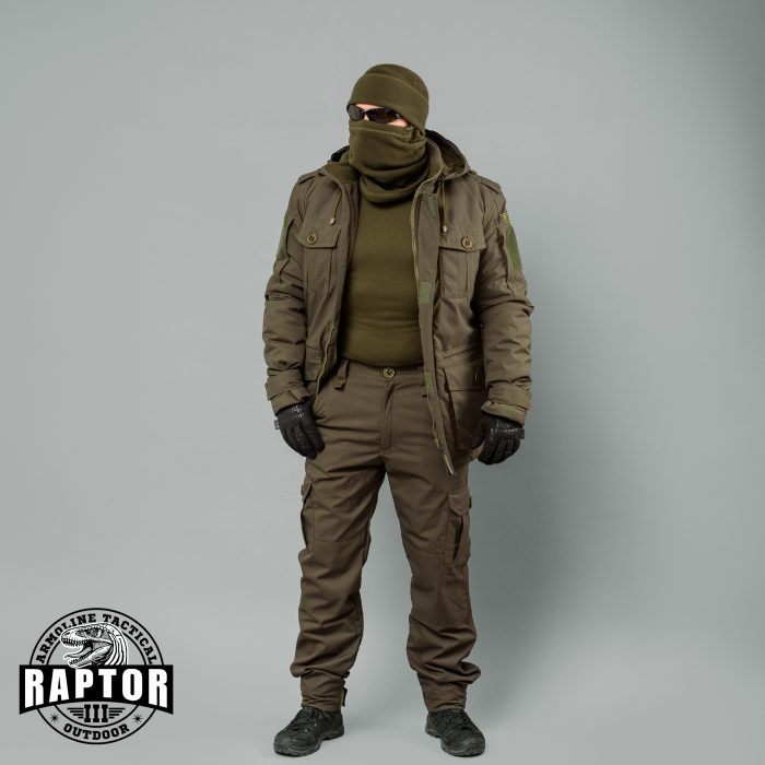 Куртка бушлат зимова "RAPTOR-3" ВВЗ OLIVE (Мембрана + Синтепон + Фліс) - Зображення 13