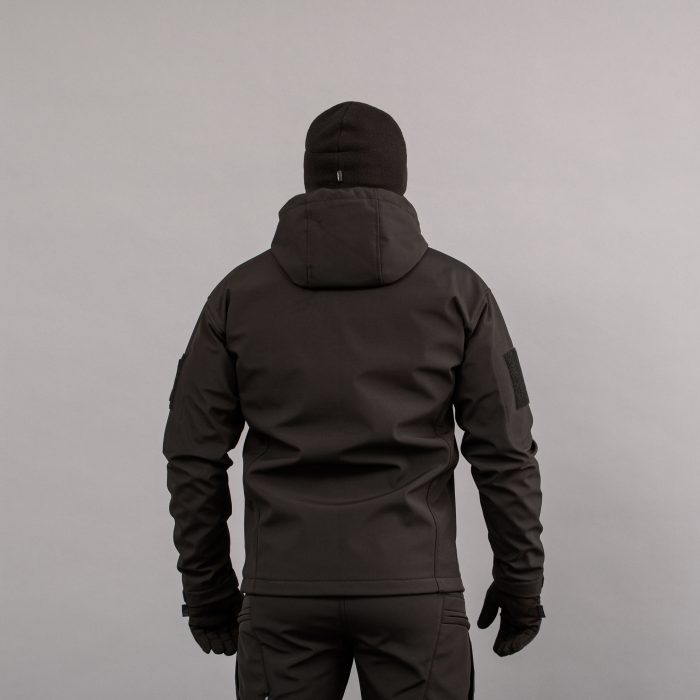 Куртка "URBAN SCOUT" BLACK (SoftShell) - Зображення 3