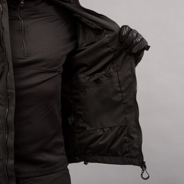 Куртка тактична "ANTITERROR II" BLACK (Мембрана) - Зображення 10