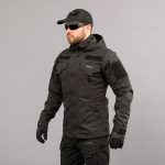 Куртка тактична "ANTITERROR II" BLACK (Мембрана) - Зображення 2