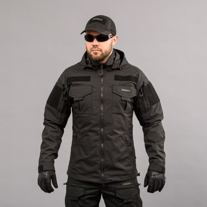 Куртка тактична "ANTITERROR II" BLACK (Мембрана) - Зображення 1