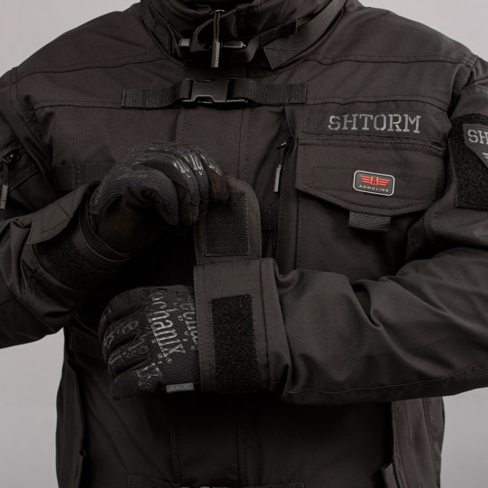 Куртка тактична "SHTORM" BLACK (Мембрана + Фліс) - Зображення 8