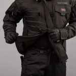 Куртка тактична "SHTORM" BLACK (Мембрана + Фліс) - Зображення 11