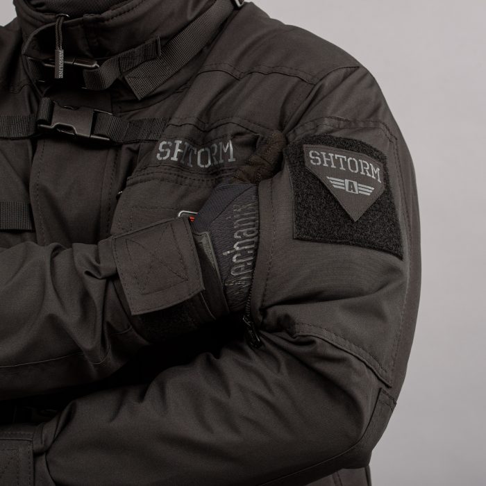 Куртка тактична "SHTORM" BLACK (Мембрана + Фліс) - Зображення 7