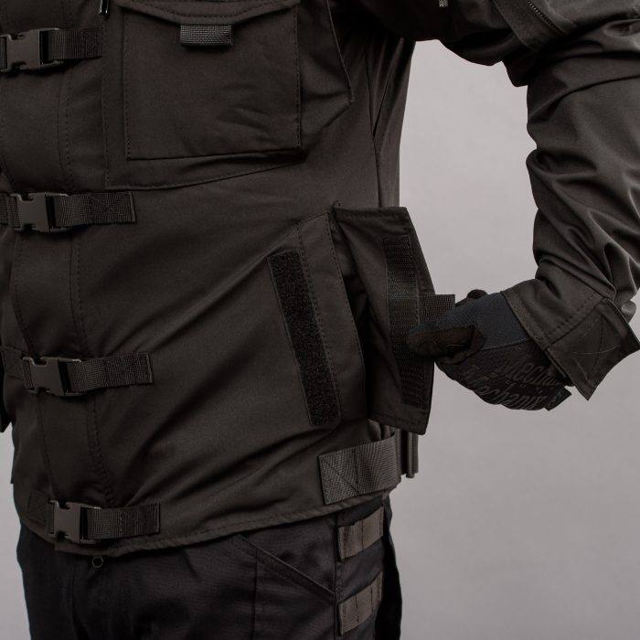 Куртка тактична "SHTORM" BLACK (Мембрана + Фліс) - Зображення 9