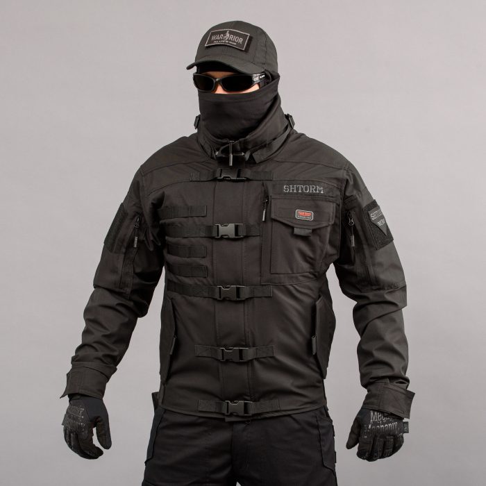 Куртка тактична "SHTORM" BLACK (Мембрана + Фліс) - Зображення 1