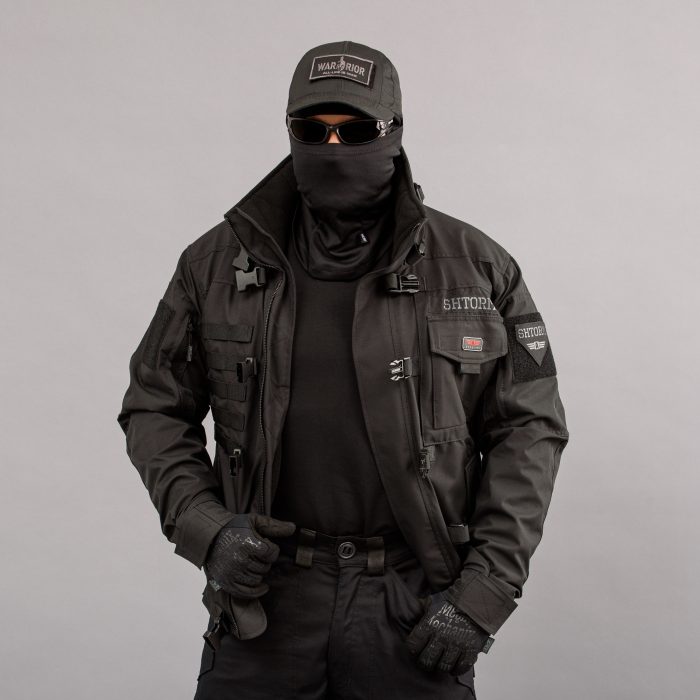 Куртка тактична "SHTORM" BLACK (Мембрана + Фліс) - Зображення 13
