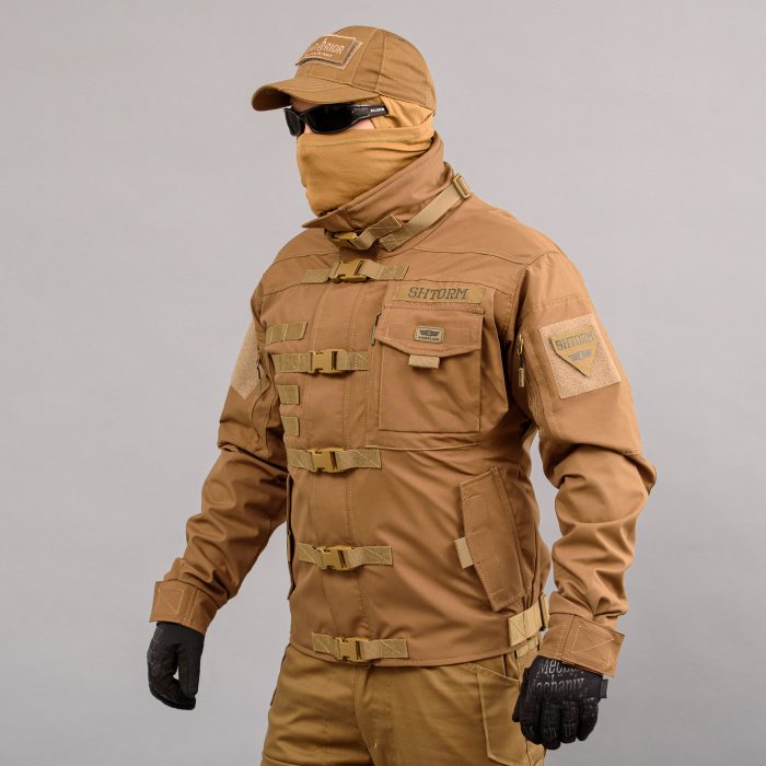 Куртка тактична "SHTORM" COYOTE (Мембрана + Фліс) - Зображення 2