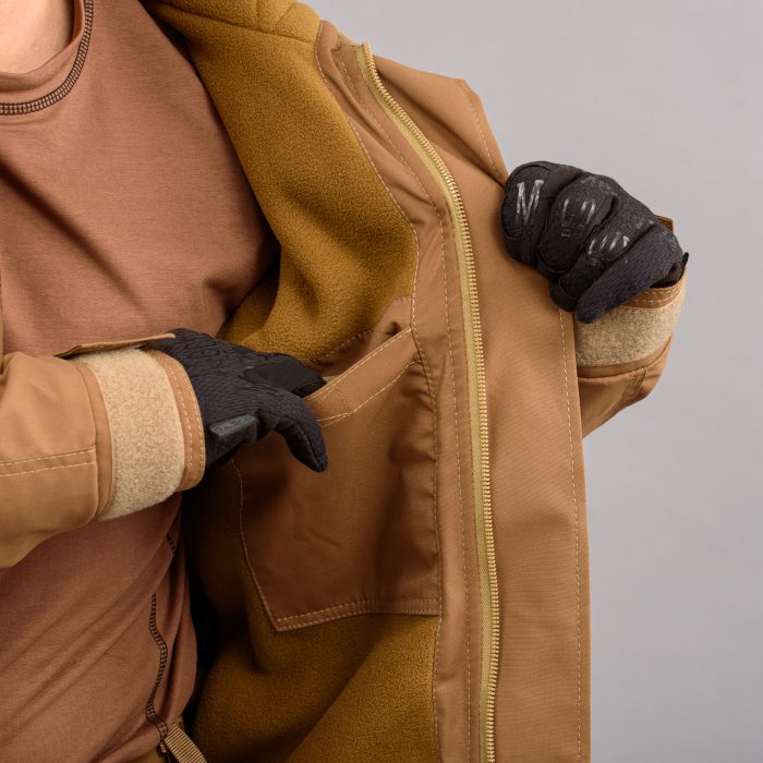 Куртка тактична "SHTORM" COYOTE (Мембрана + Фліс) - Зображення 13