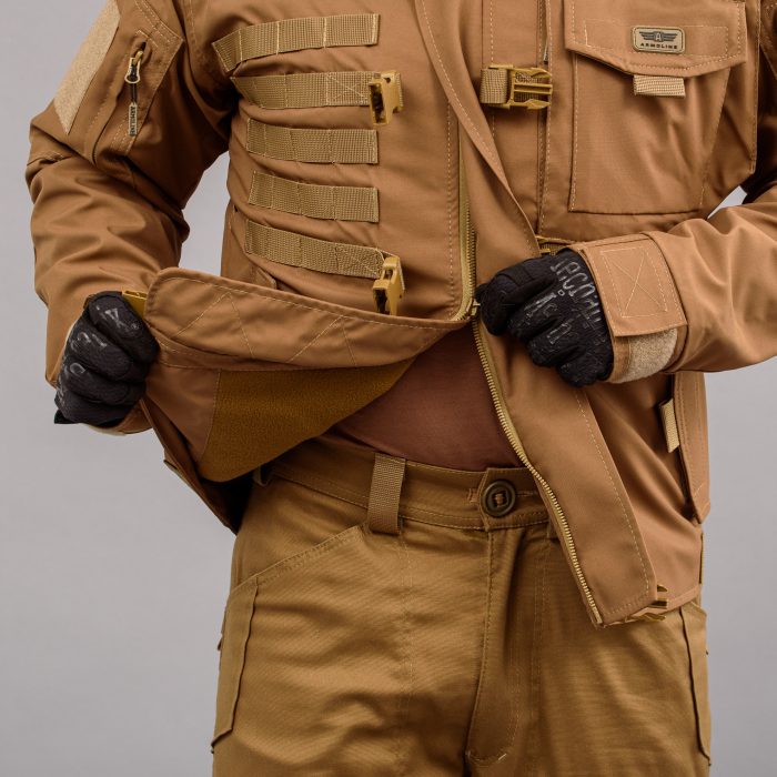 Куртка тактична "SHTORM" COYOTE (Мембрана + Фліс) - Зображення 11